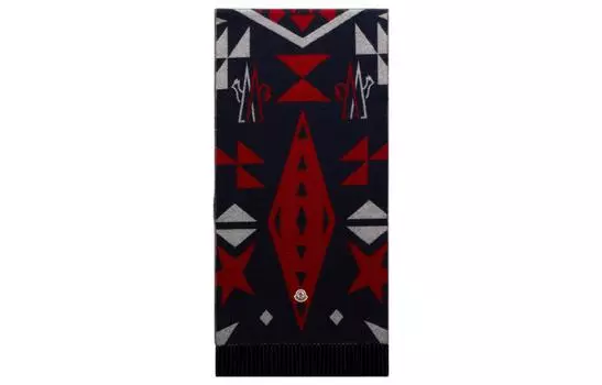 Moncler Вязаный шарф мужской темно-синие