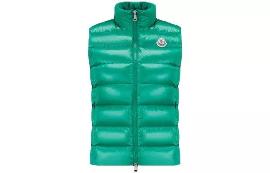 Moncler Женский жилет FW22, цвет «зеленый нефрит»