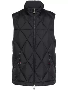 Moncler жилет на молнии, черный