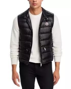 Moncler Жилет на молнии спереди Gui, черный