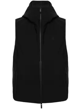 Moncler жилет с логотипом, черный