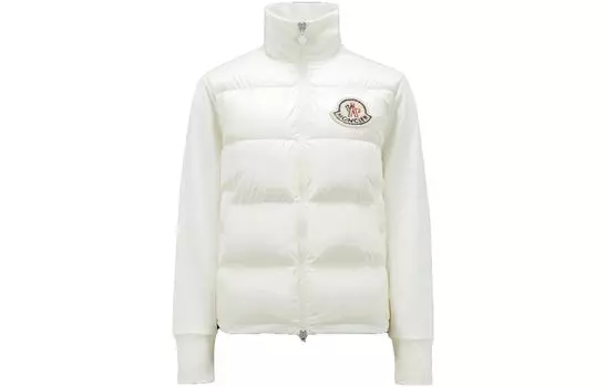 Moncler Зимняя женская куртка-пуховик из коллекции «Кордура» цвета слоновой кости