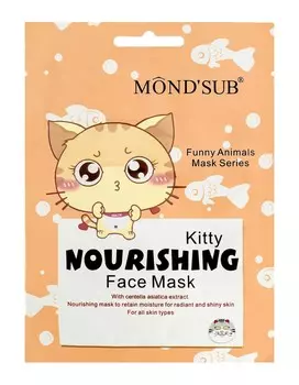 Mond'sub, Тканевая маска для лица, Кот, 24 мл Elfa Ii