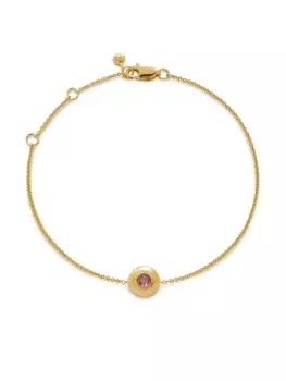 Monica Vinader позолоченный браслет October Birthstone, золотой