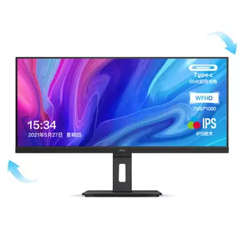 Монитор AOC Q34P2C 34" IPS 65 Вт 21:9