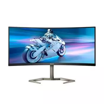 Монитор игровой изогннутый Philips Evnia 34M1C5500V, 34", 3440x1440, 165 Гц, VA , черный