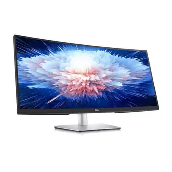 Монитор изогнутый Dell P3421W, 34.14", 3440 x 1440, 60 Гц, IPS, черный/серебристый