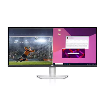 Монитор изогнутый Dell S3423DWC, 34", 3440x1440, 100 Гц, VA, черный/серебристый