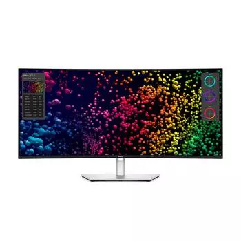 Монитор изогнутый Dell UltraSharp U4025QW, 40", 5120x2160, 120 Гц, IPS Black, серебристо-белый