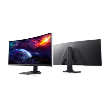 Монитор изогнутый игровой Dell S3422DWG, 34", 3440x1440, 144 Гц, VA, черный