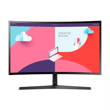 Монитор изогнутый Samsung S3 S36C S27C366EAC, 27", 1920 x 1080, 75 Гц, VA, черный