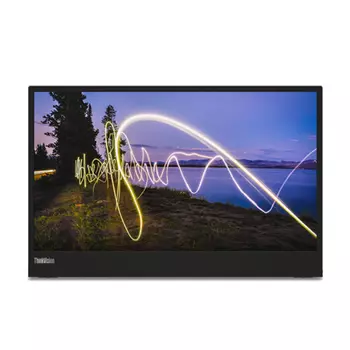 Монитор партитивный Lenovo ThinkVision M15, 15.6", 1920x1080, 60 Гц, IPS, черный