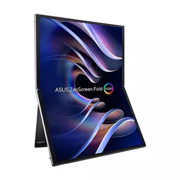 Монитор портативный Asus ZenScreen Fold MQ17QH, 17.3", 2560x1920, 60 Гц, OLED, серебряный