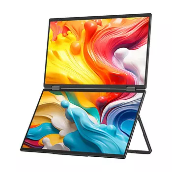 Монитор портативный Minisforum MDSA156, 15.6" + 15.6", 1920x1080, 60 Гц, IPS, черный