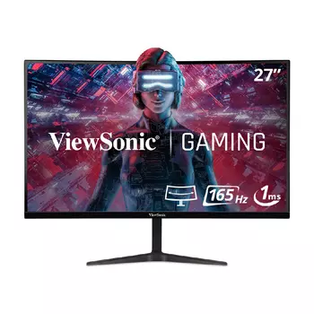 Монитор ViewSonic VX2718-2KPC-MHD, 27", QHD 2560x1440, 165 Гц, VA, черный