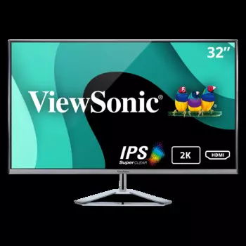 Монитор ViewSonic VX3276-2K-MHD 32", QHD, 2560x1440, IPS, черный/серебристый