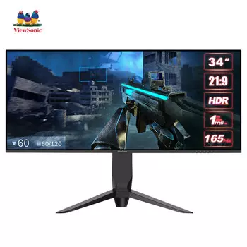 Монитор ViewSonic VX3480-2K-PRO 34" HDR 21:9 165Гц с поднимающимся и вращающимся дисплеем