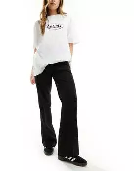 Monki – элегантные брюки свободного кроя черного цвета