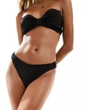 Monki – Комбинируй и сочетай – Черные плавки бикини
