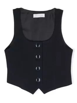 Monnalisa асимметричный жилет, синий