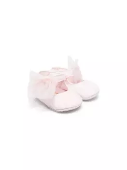 Monnalisa балетки с бантом, розовый