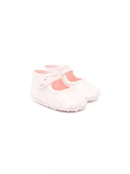 Monnalisa балетки с пайетками, розовый