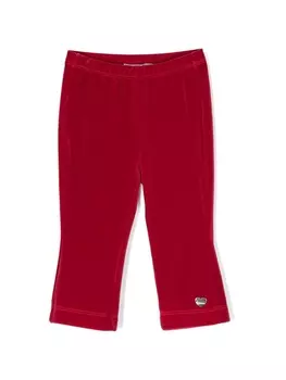 Monnalisa бархатные легинсы с подвесками, красный