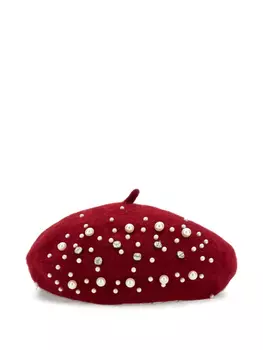 Monnalisa берет с кристаллами, красный