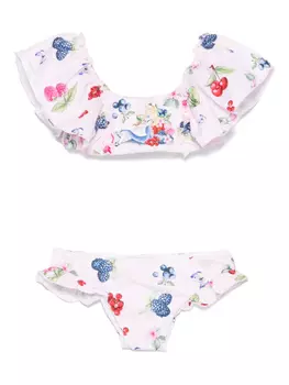 Monnalisa бикини с принтом Alice из коллаборации с Disney, розовый