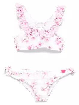 Monnalisa бикини с принтом, белый