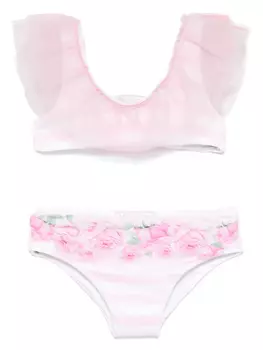 Monnalisa бикини в полоску, розовый