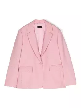 Monnalisa блейзер со стразами, розовый