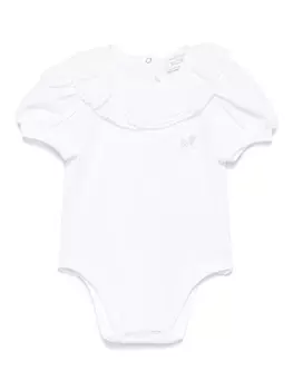 Monnalisa боди со стразами, белый