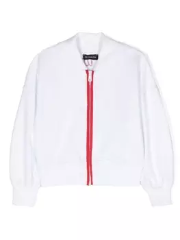Monnalisa бомбер с логотипом, белый