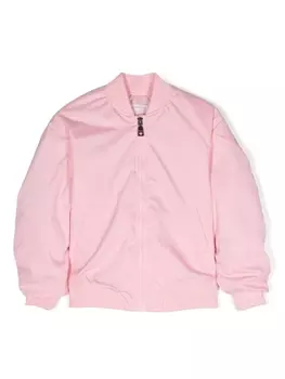 Monnalisa бомбер со сборками, розовый