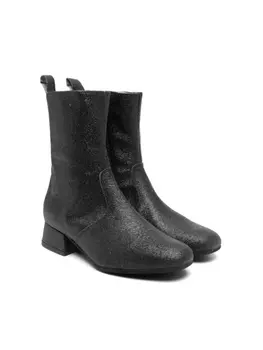 Monnalisa ботинки с блестками, черный