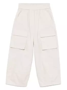 Monnalisa брюки карго со вставками, нейтральный цвет
