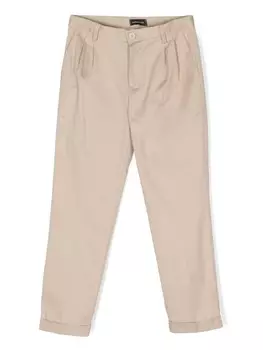 Monnalisa брюки с контрастным логотипом, нейтральный