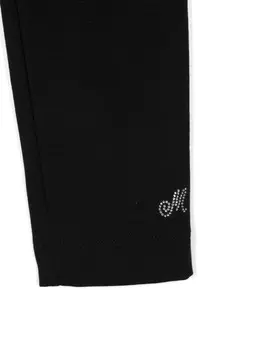 Monnalisa брюки со стразами, черный