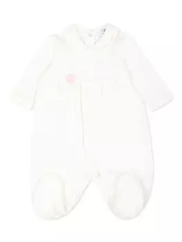 Monnalisa цветочная нашивка на тело, белый