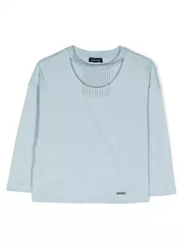 Monnalisa декорированная толстовка, синий