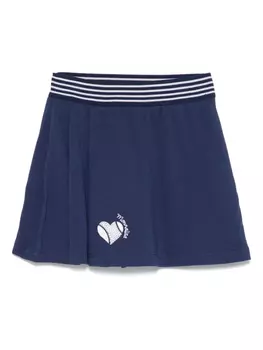 Monnalisa декорированная юбка мини, синий