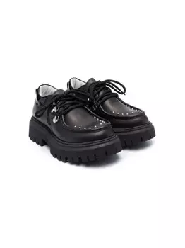 Monnalisa декорированные лоферы, черный