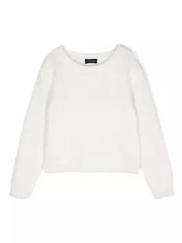 Monnalisa джемпер из шерпы, белый