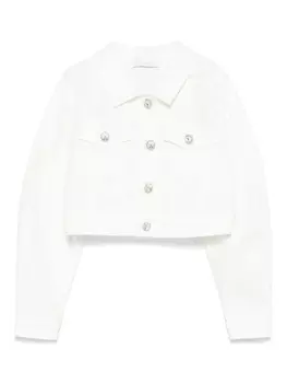 Monnalisa джинсовая куртка, белый