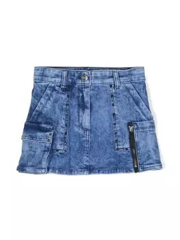 Monnalisa джинсовая юбка карго, синий