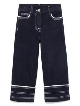 Monnalisa джинсы с окантовкой, синий