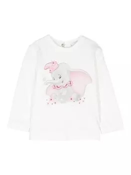 Monnalisa футболка Circus с принтом, белый