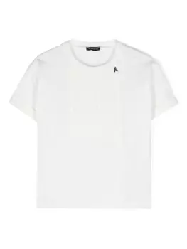 Monnalisa футболка с логотипом, белый