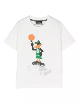 Monnalisa футболка с принтом, белый